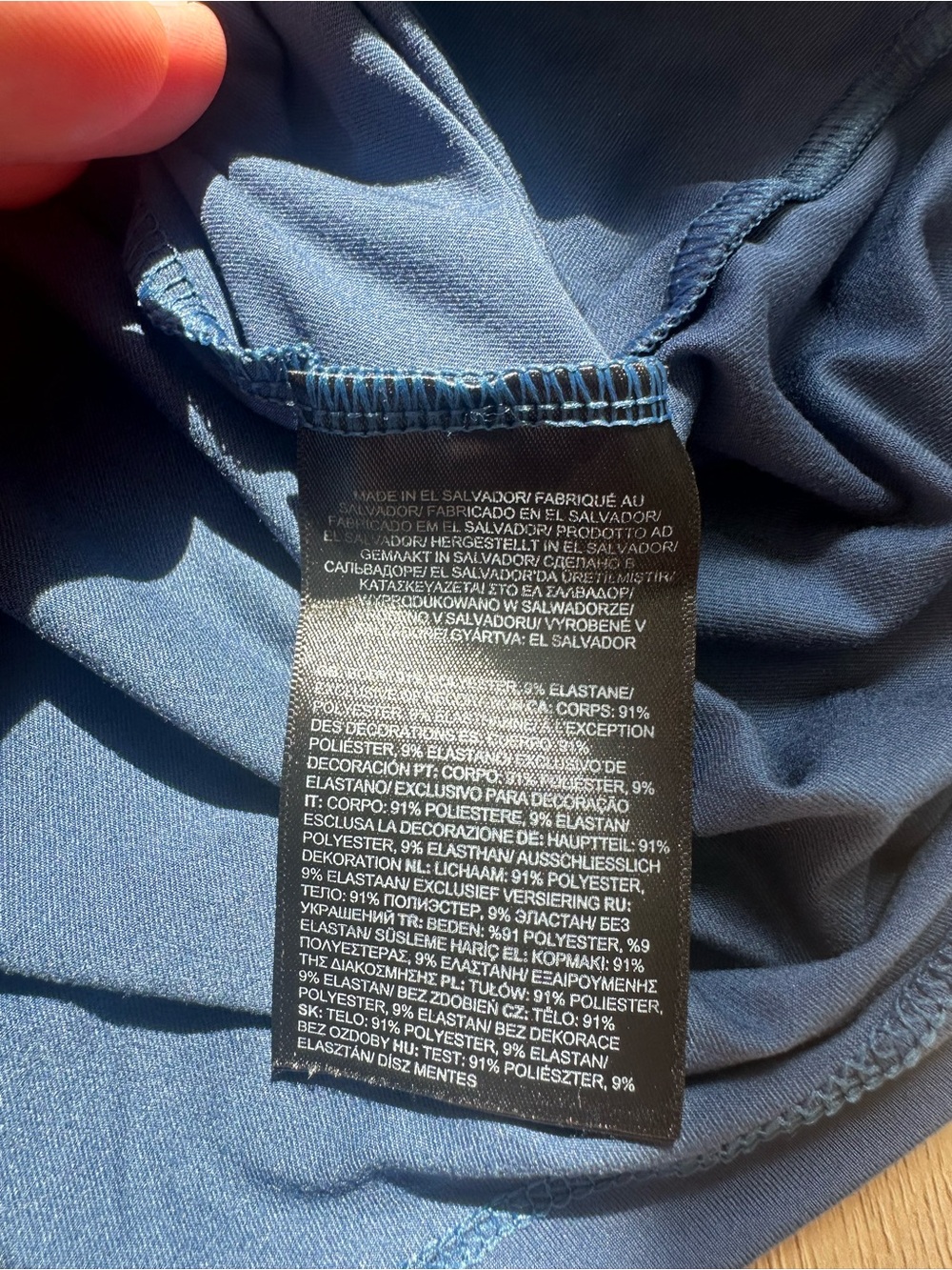 The North Face Men's Long-Sleeve Crew Tee - Slate Blue - Picture 8 of 8